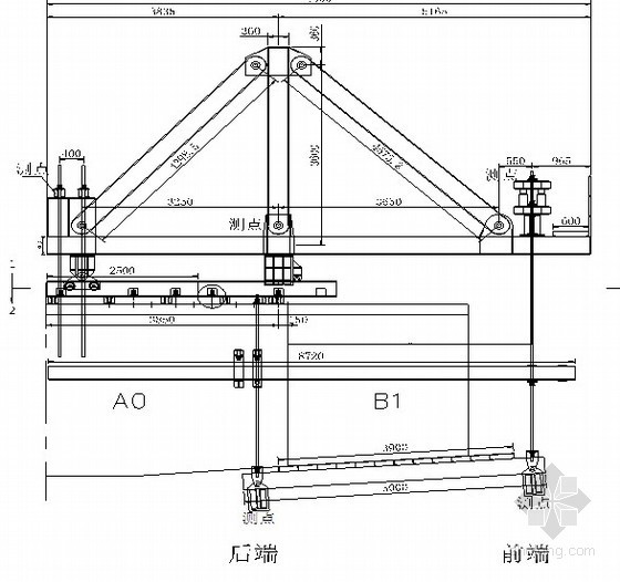 连续梁挂篮施工安全检查资料下载-[四川]连续梁桥三角挂篮预压试验