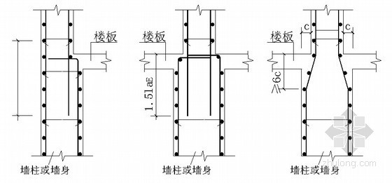 桩钢筋锚入承台方案资料下载-[北京]框剪结构办公楼钢筋工程施工方案（节点详图）