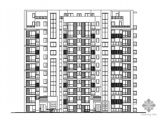 自行车地下停车库施工图资料下载-[南京]某现代小区一期住宅3号楼建筑施工图