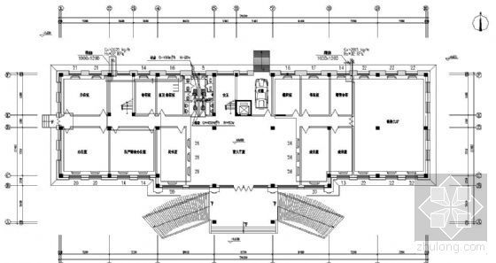 宿舍楼全部建筑图纸资料下载-某三层宿舍楼采暖图纸