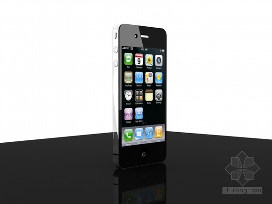 3d模型电话机资料下载-苹果手机3D模型下载