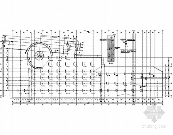 地下商场建筑图纸资料下载-[安徽]两层框架结构商场地下室结构施工图（抗浮锚杆）