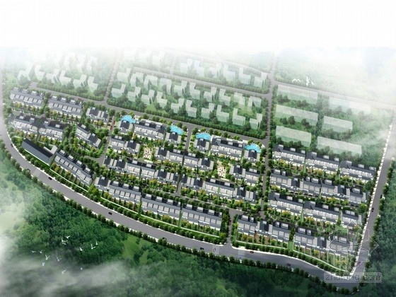 别墅景观规划设计资料下载-[武汉]生态山水的别墅景观规划设计方案