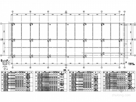 商业街商业街平面图资料下载-[浙江]局部四层框架结构商业街结构施工图