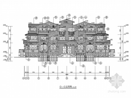 1500别墅建筑图纸资料下载-[安徽]1500平三层异形柱框架结构别墅建筑结构施工图