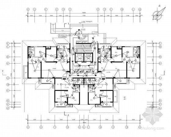 住宅设计单元施工图资料下载-[陕西]26层住宅电气施工图（甲级院最新设计）
