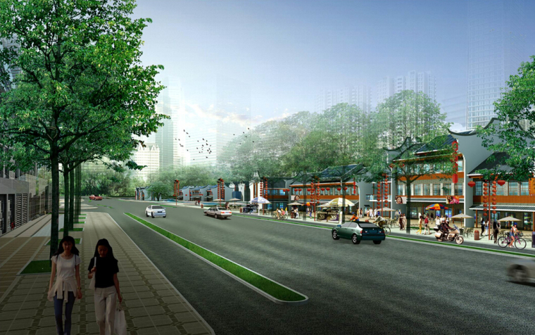 [福建]城市中心街区改造景观规划方案设计（2套）-[福建]城市中心街区改造景观规划方案设计