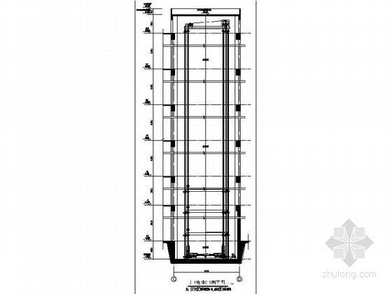 [新疆]5层现代风格立体停车库建筑设计施工图（知名建筑事务所）-5层现代风格立体停车库建筑设计局部详图