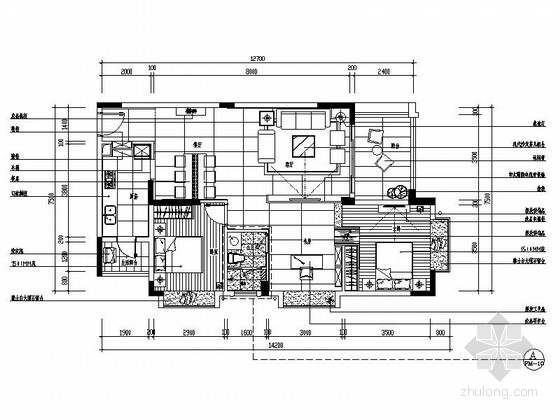 江门住宅图资料下载-[江门]水岸小区现代三居室样板房装修图（含效果）