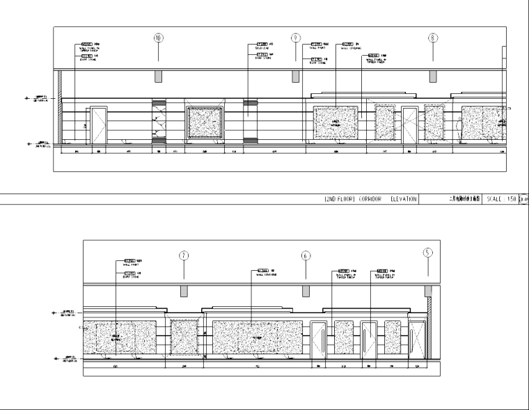 145平米室内施工图资料下载-[浙江]某2000平米中餐厅室内设计施工图