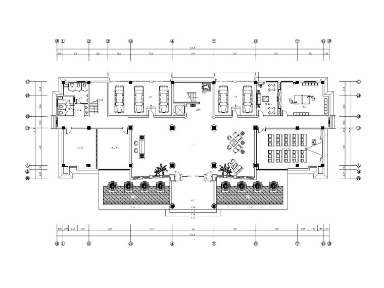 新中式风格办公楼模型资料下载-[苏州]新中式风格办公楼内部装修全套施工图（附效果图）