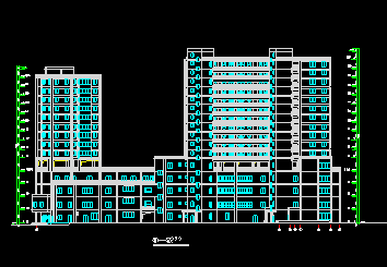 高层框剪结构商住楼全套设计图