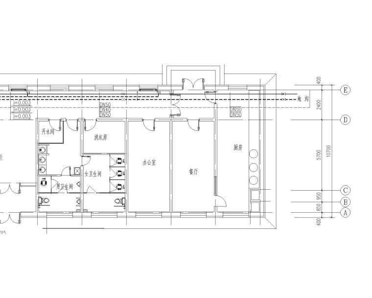 建筑施工图设计养老院资料下载-敬老院暖通施工图