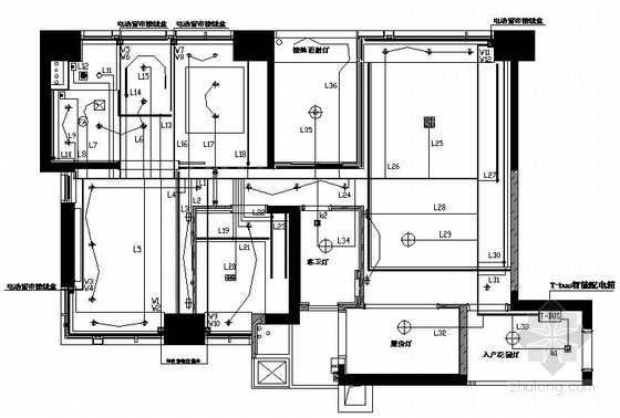 某住宅楼智能家居系统图纸资料下载-某住宅楼智能家居系统图纸