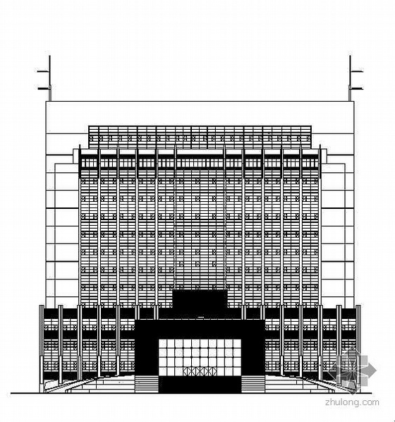 办证大厅模型资料下载-[东莞市]某镇110指挥中心主楼建筑设计施工图
