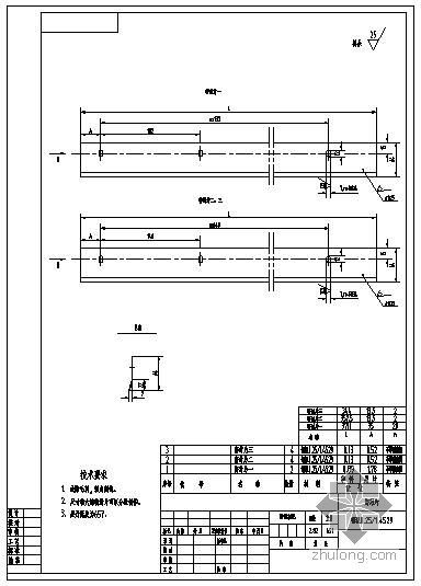 临时施工挡板CAD资料下载-某烟气挡板门制造详图