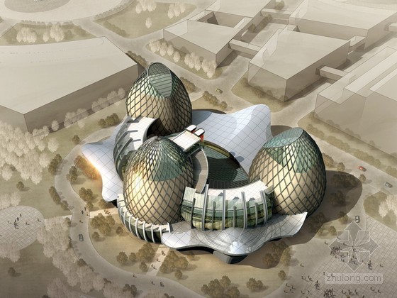 幕墙场馆施工资料下载-某场馆建筑模型