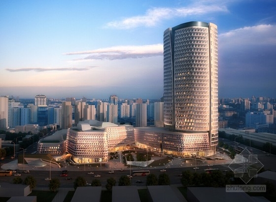 130m超高层办公资料下载-[上海]超高层地铁上盖办公综合体建筑设计方案文本（行业热点问题）
