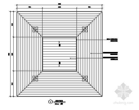 木质方亭施工详图- 