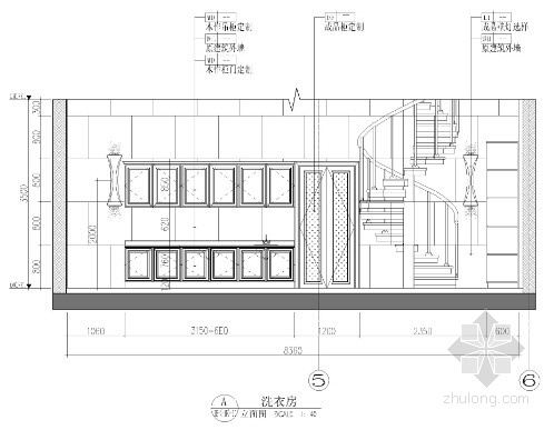[杭州]新中式豪华别墅室内设计施工图（JPG格式、含报价单）-[杭州]新中式豪华别墅室内设计立面图 