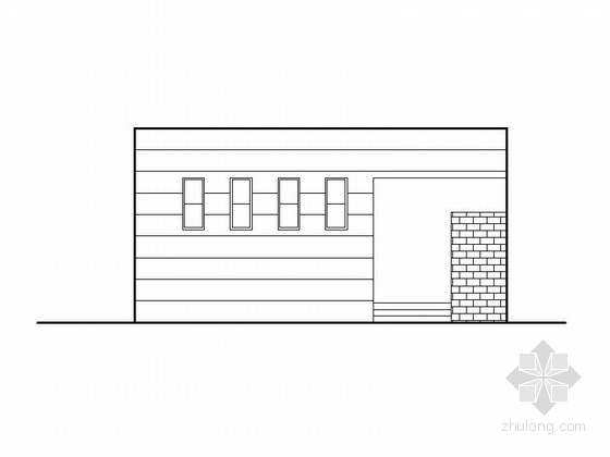 建筑小品设计施工图cad资料下载-[浙江]公共厕所建筑施工图（56平方米）