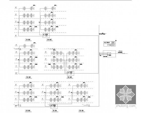 [上海]25万平城市综合体强弱电设计图纸174张（商业 酒店 办公 地下车库）-有线电视系统图