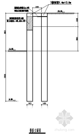 排樁立面圖