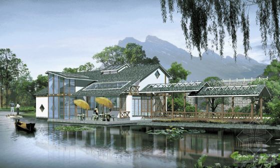 台湾校园景观设计资料下载-校园景观设计透视效果