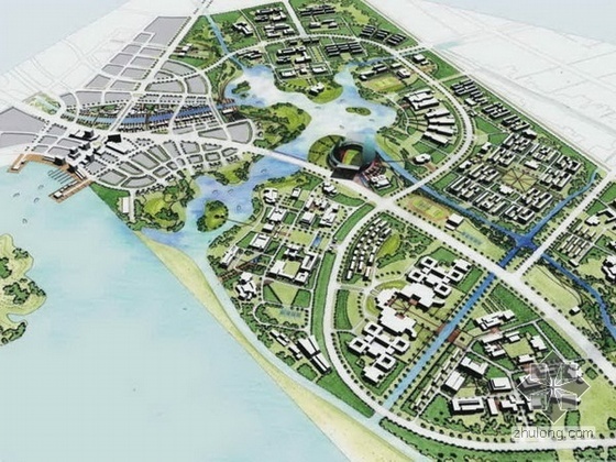 国外沿海岛屿城市设计方案资料下载-[杭州]新区概念规划及总体城市设计方案