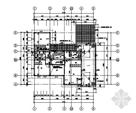 上海某二层高档别墅（D型）建筑施工图-3