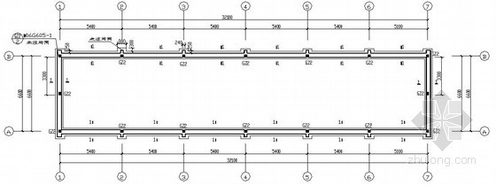 框架结构施工图新疆资料下载-[新疆]框架结构空压机房结构施工图（单层）