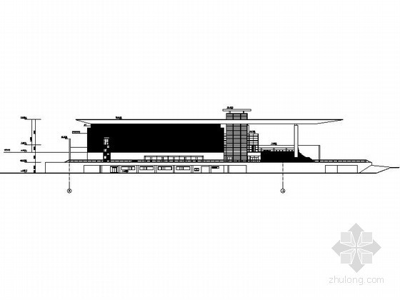 [深圳]罗湖某室内体育馆建筑方案图-图5