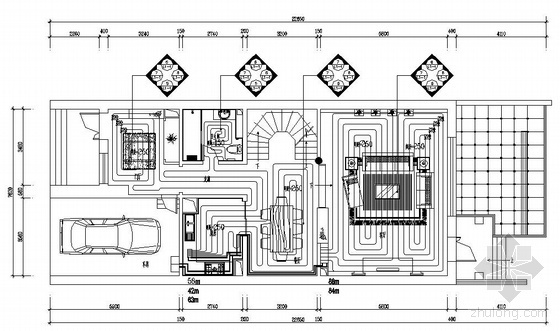 别墅水地暖设计施工图资料下载-北京某别墅地暖施工图