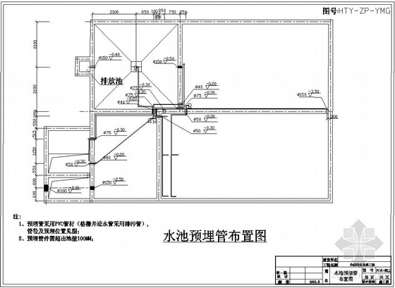 城市生活污水处理工艺资料下载-300吨每天接触氧化法生活污水处理成套图纸