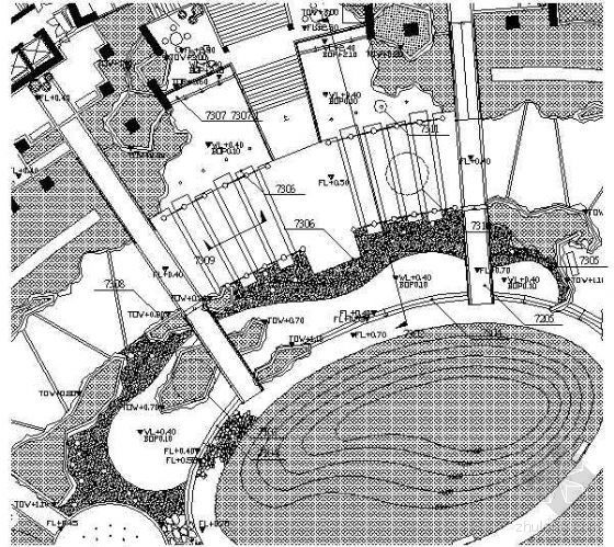 园林水景节点CAD资料下载-人造假石水景节点详图