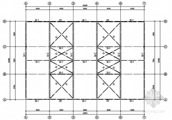 20米跨5T吊车钢结构资料下载-30吨吊车钢结构单层厂房结构施工图