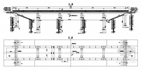 预应力空心板布置资料下载-5×15米预应力混凝土空心板总体布置节点详图设计