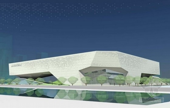 东方艺术建筑设计资料下载-[湖北]大型艺术馆建筑设计方案文本