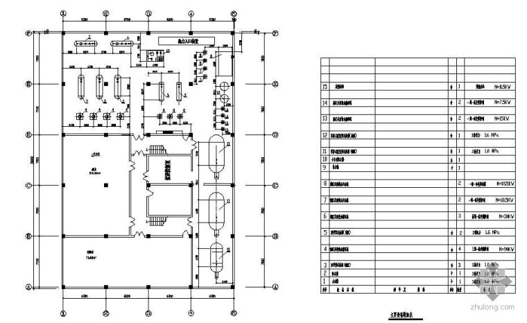 热交换站建筑施工图资料下载-某住宅小区热交换站热力系统图