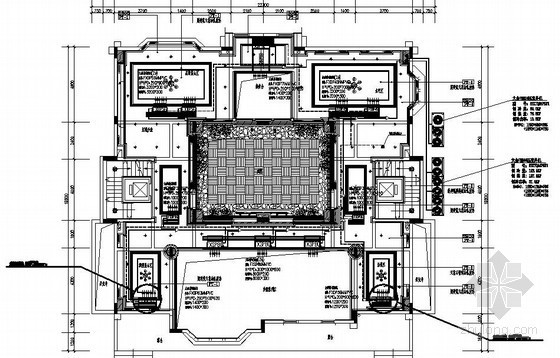 售楼部中式CAD建筑资料下载-佛山某售楼部空调图纸