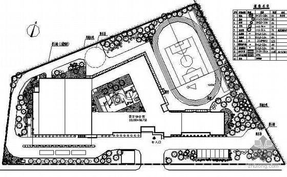 园区景观设计说明资料下载-某学校园区景观设计方案