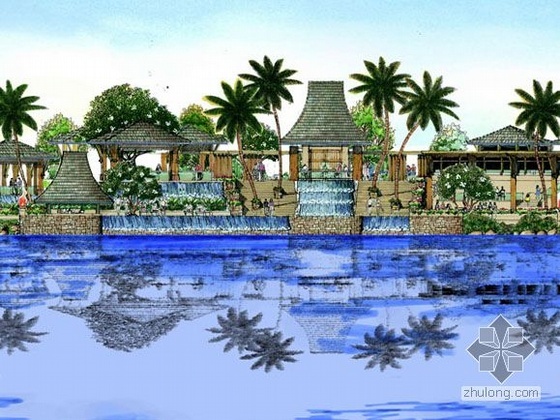 东南亚规划方案资料下载-[三亚]某海湾别墅度假酒店规划方案文本