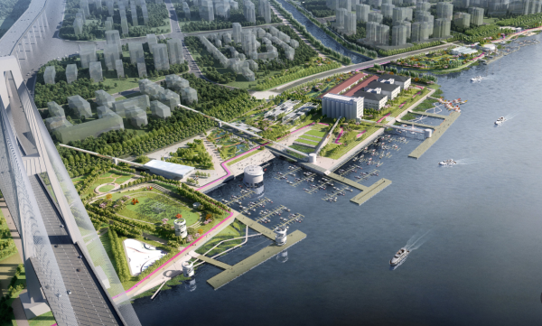 湿地与海绵城市资料下载-[上海]“海绵城市”滨江自然连通性生态走廊景观带设计方案