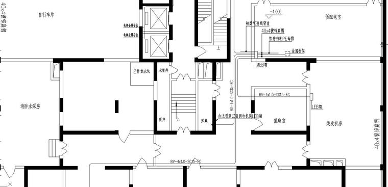 某高层住宅全套电气图纸-等电位联结平面图