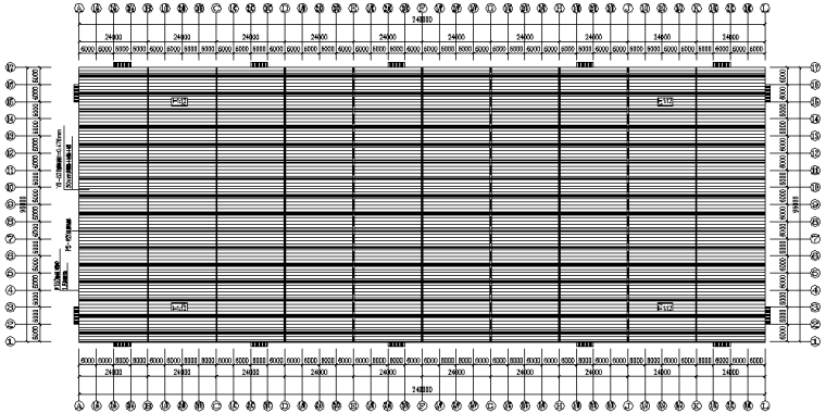 石材公司96米×240米门式刚架钢结构施工图（CAD，20张）_5