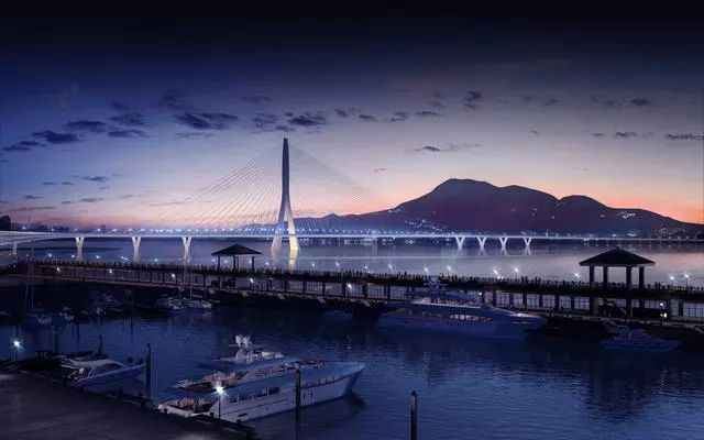 无平衡重单跨桥转体施工资料下载-扎哈事务所新作品：920米——世界最长单塔式非对称斜拉桥