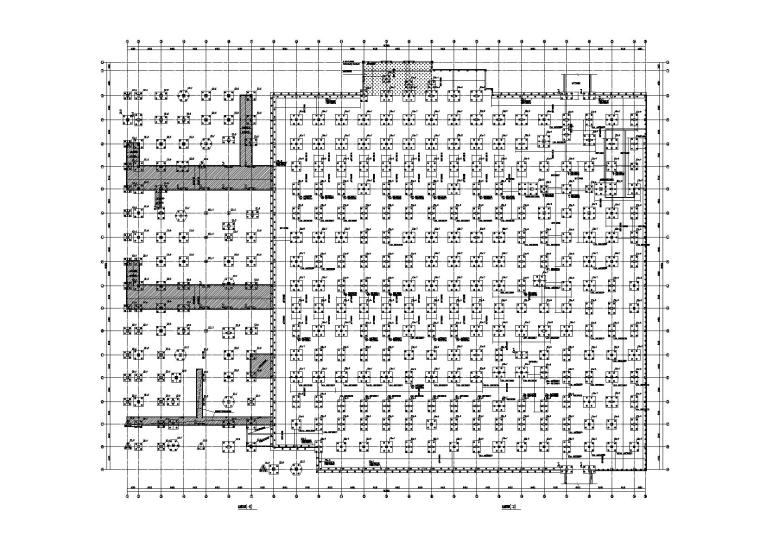 4层钢混框架结构商业综合体结构施工图2016-基础配筋图