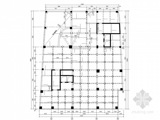 18层商业大厦建筑施工图资料下载-11层框剪商业大厦结构施工图