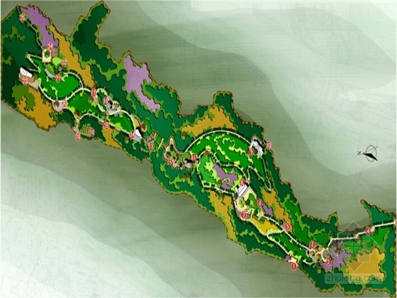 滨水绿道景观设计资料下载-[重庆]生态型滨水综合公园景观设计方案