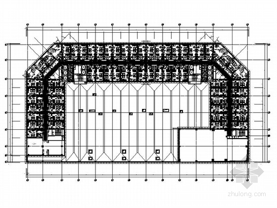 走廊吊顶施工图资料下载-[广州]豪华五星级酒店走廊装修施工图